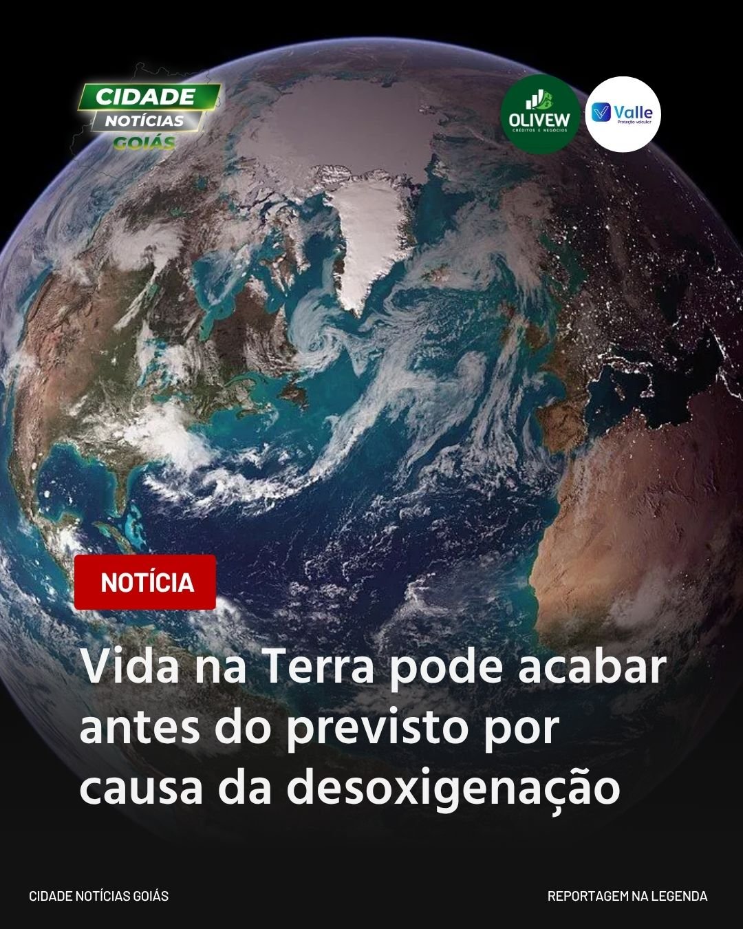 Vida na Terra pode acabar antes do previsto por causa da desoxigenação