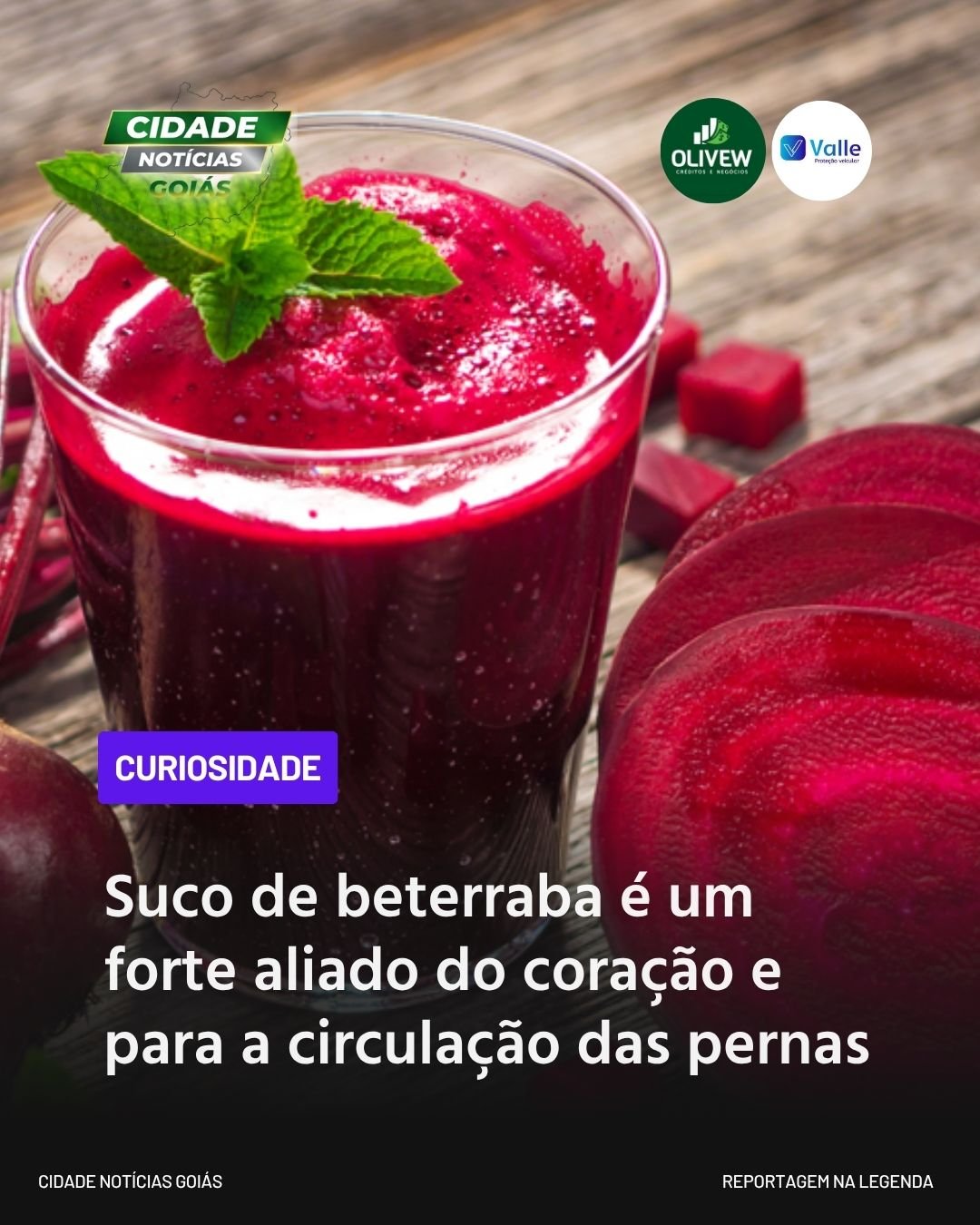 Suco de beterraba é um forte aliado do coração e para a circulação das pernas