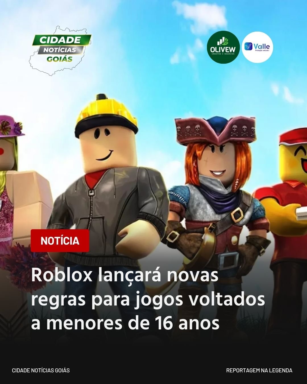 Roblox lançará novas regras para jogos voltados a menores de 16 anos