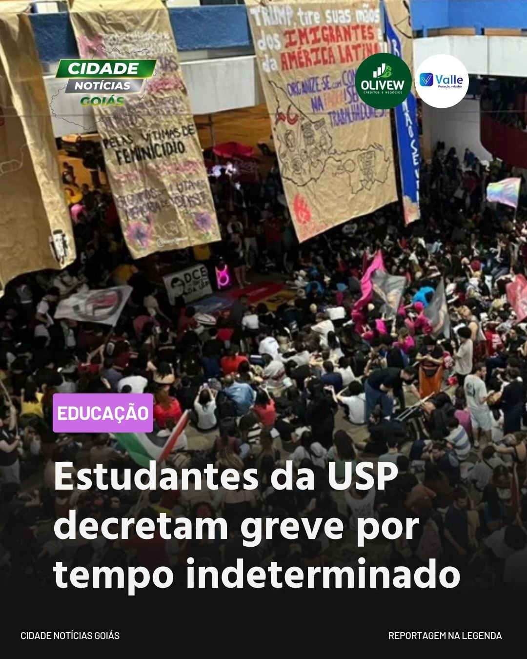 Estudantes da USP decretam greve por tempo indeterminado