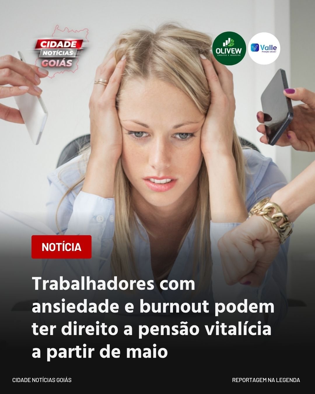 Trabalhadores com ansiedade e burnout podem ter direito a pensão vitalícia a partir de maio