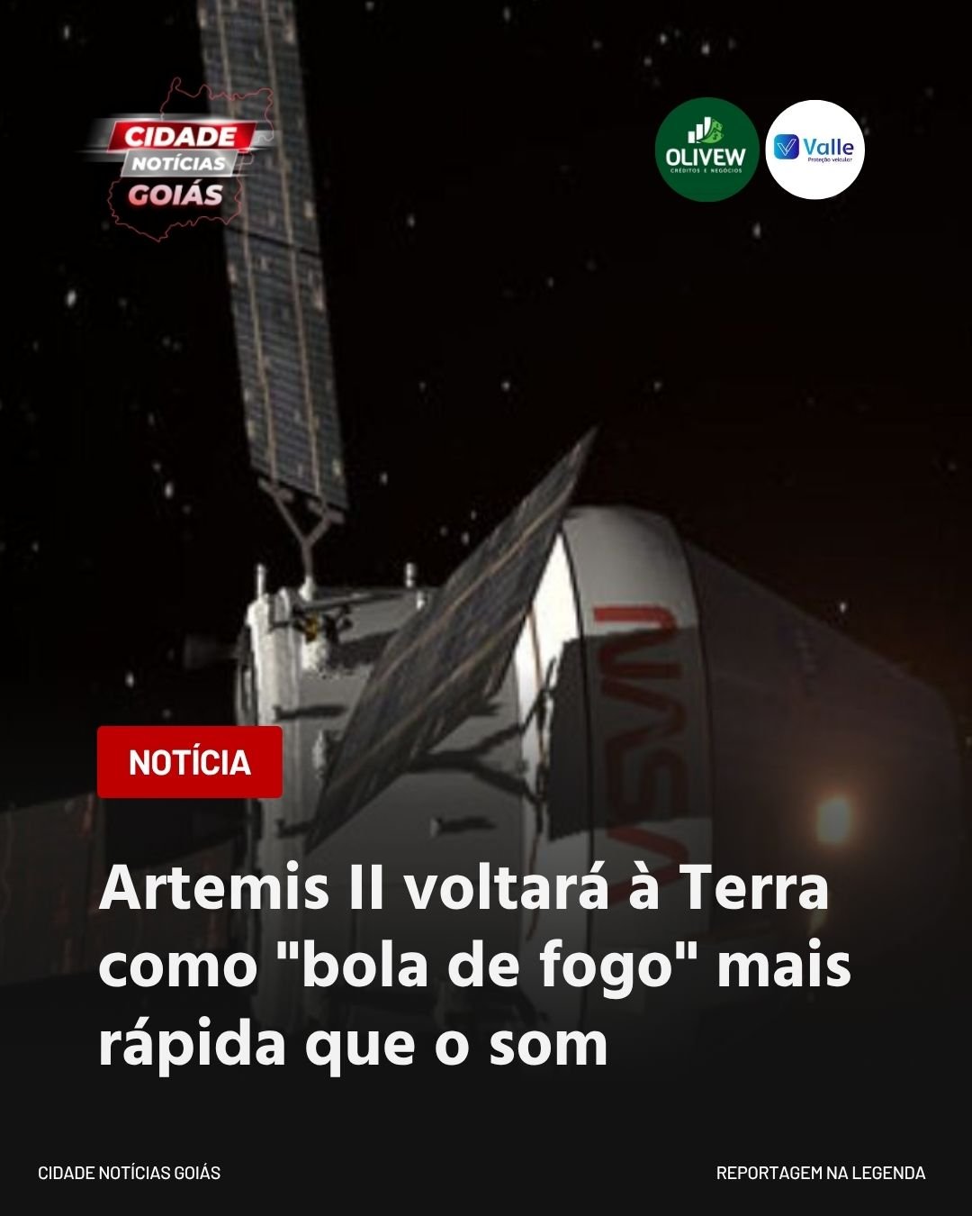 Artemis II voltará à Terra como “bola de fogo” mais rápida que o som
