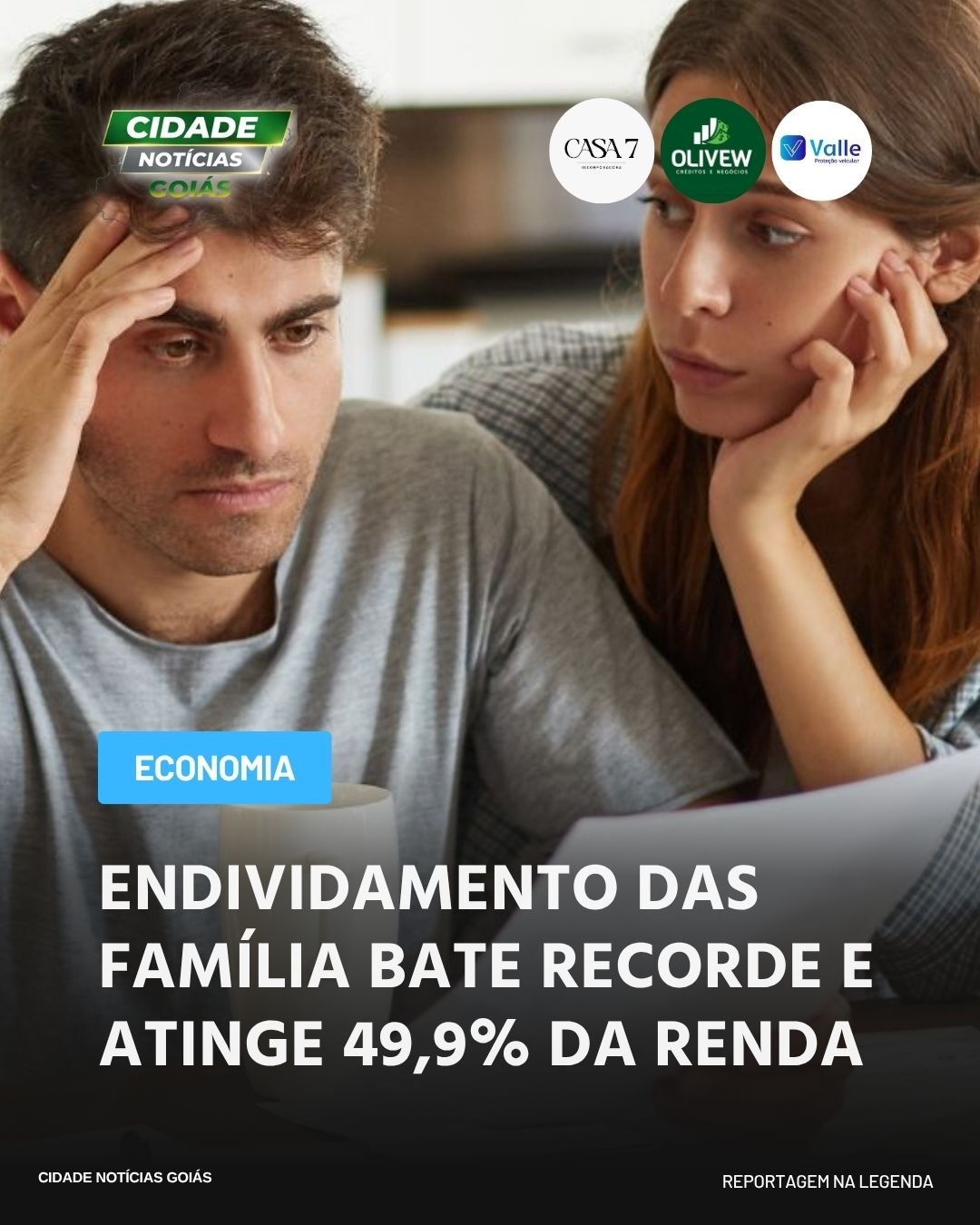 ENDIVIDAMENTO DAS FAMÍLIA BATE RECORDE E ATINGE 49,9% DA RENDA