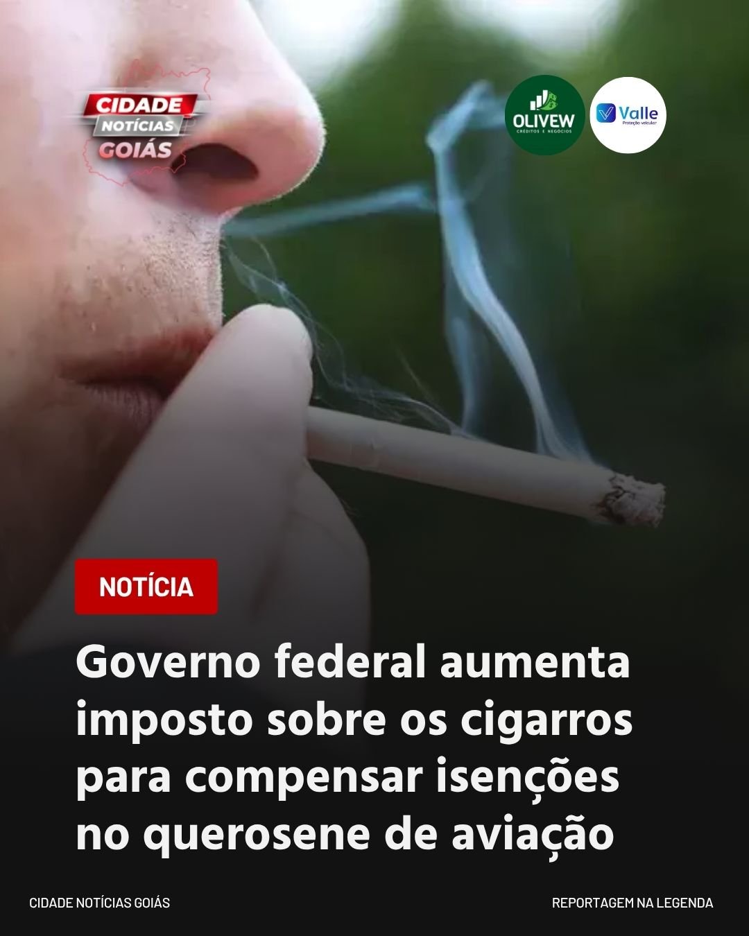 Governo federal aumenta imposto sobre os cigarros para compensar isenções no querosene de aviação