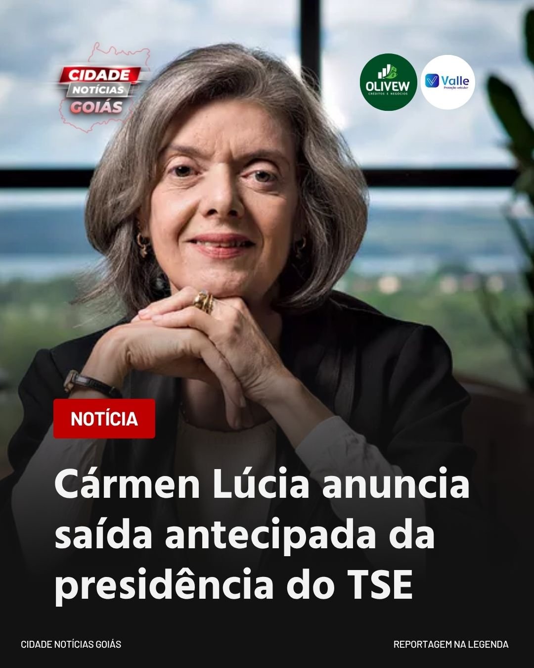 Cármen Lúcia anuncia saída antecipada da presidência do TSE