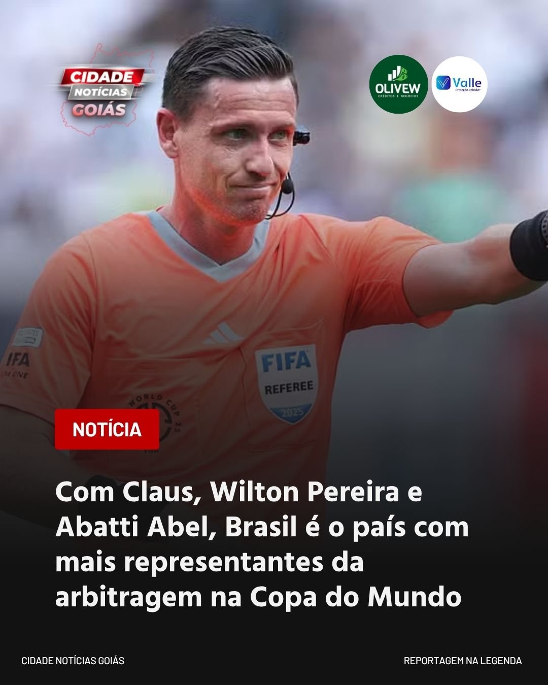 Com Claus, Wilton Pereira e Abatti Abel, Brasil é o país com mais representantes da arbitragem na Copa do Mundo