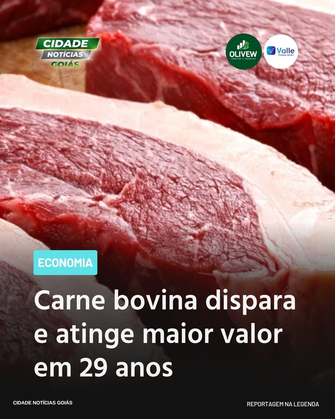 Carne bovina dispara e atinge maior valor em 29 anos