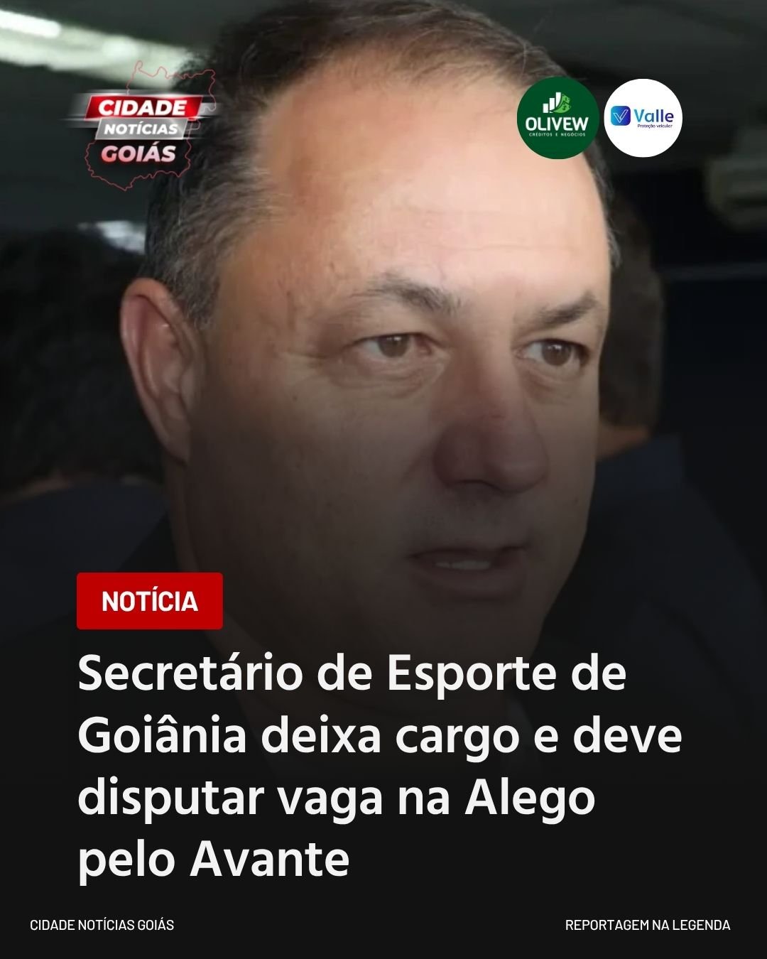 Secretário de Esporte de Goiânia deixa cargo e deve disputar vaga na Alego pelo Avante